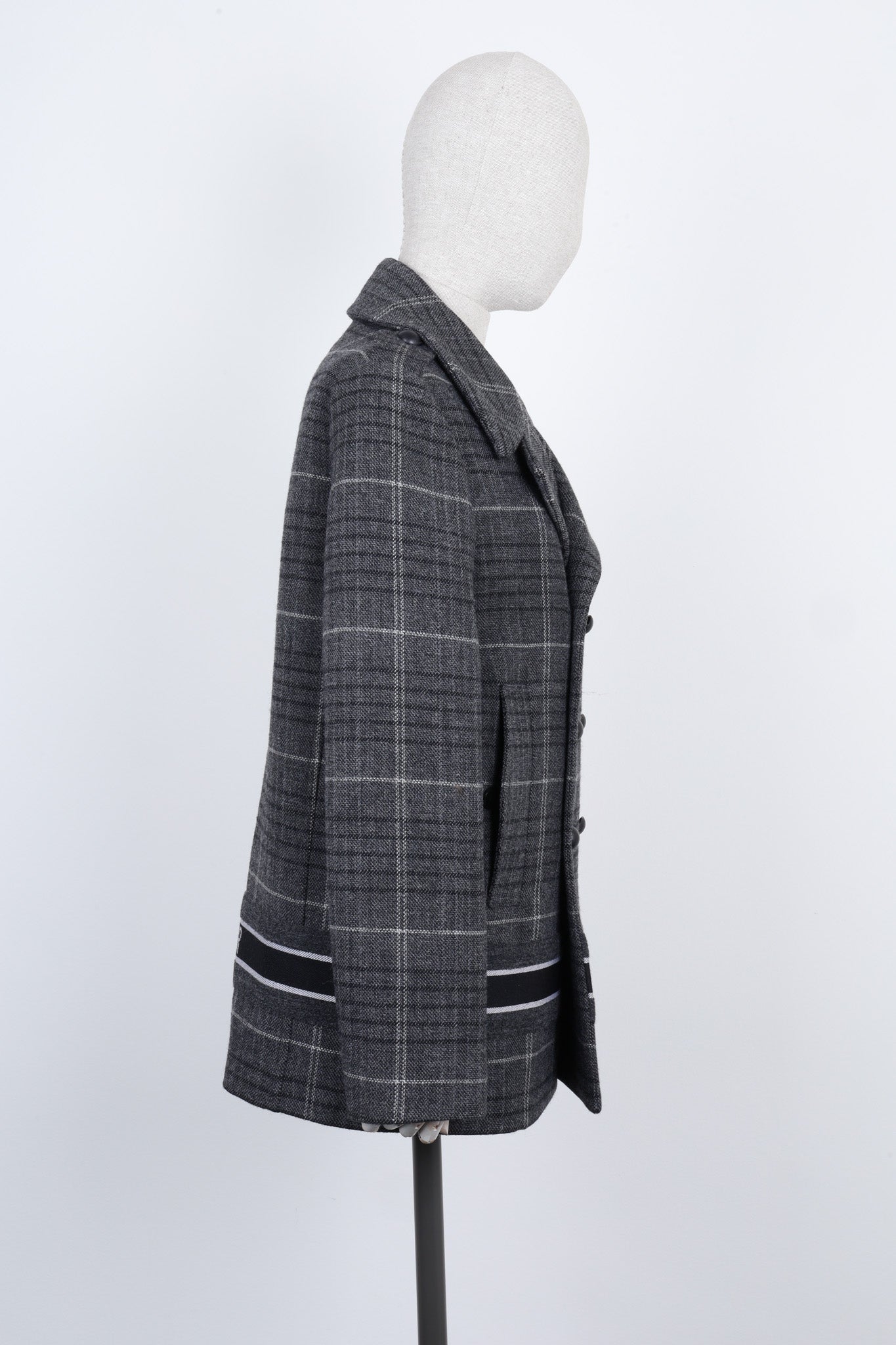 CHRISTIAN DIOR Logo Wool Coat – REAWAKE