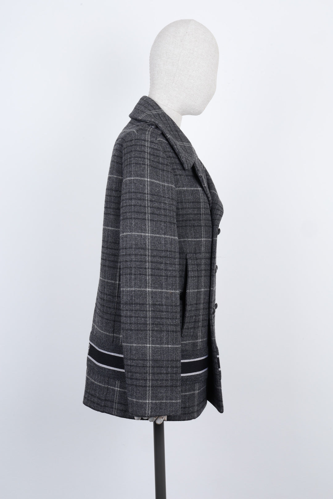 CHRISTIAN DIOR Logo Wool Coat