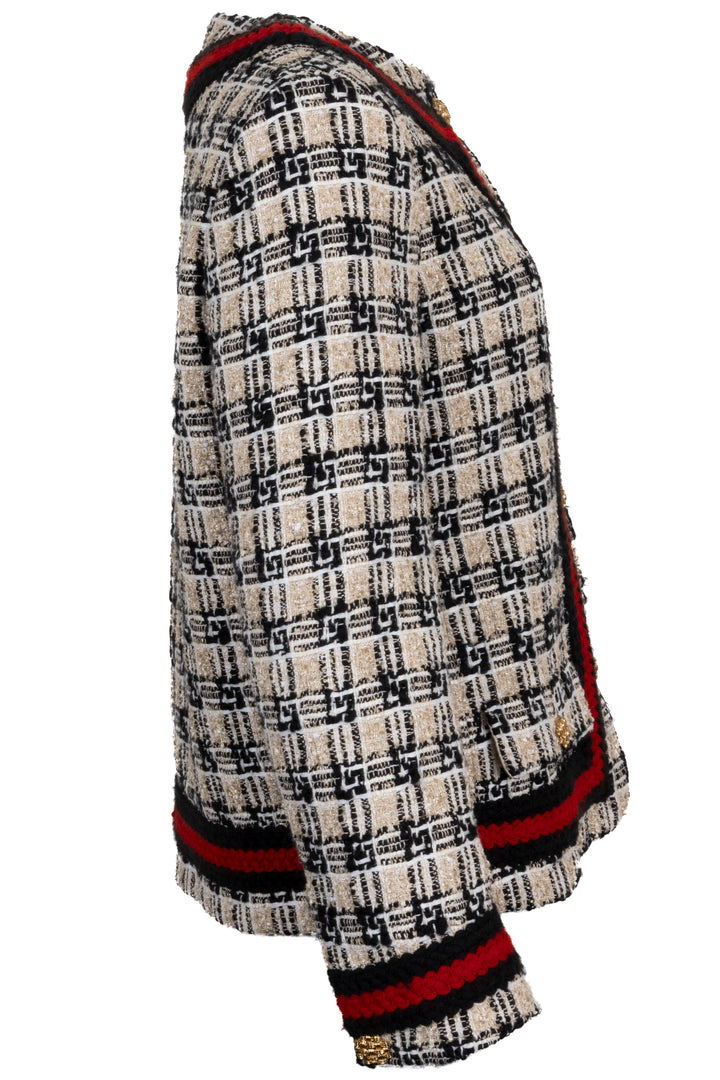 GUCCI Square G Tweed Jacket Black