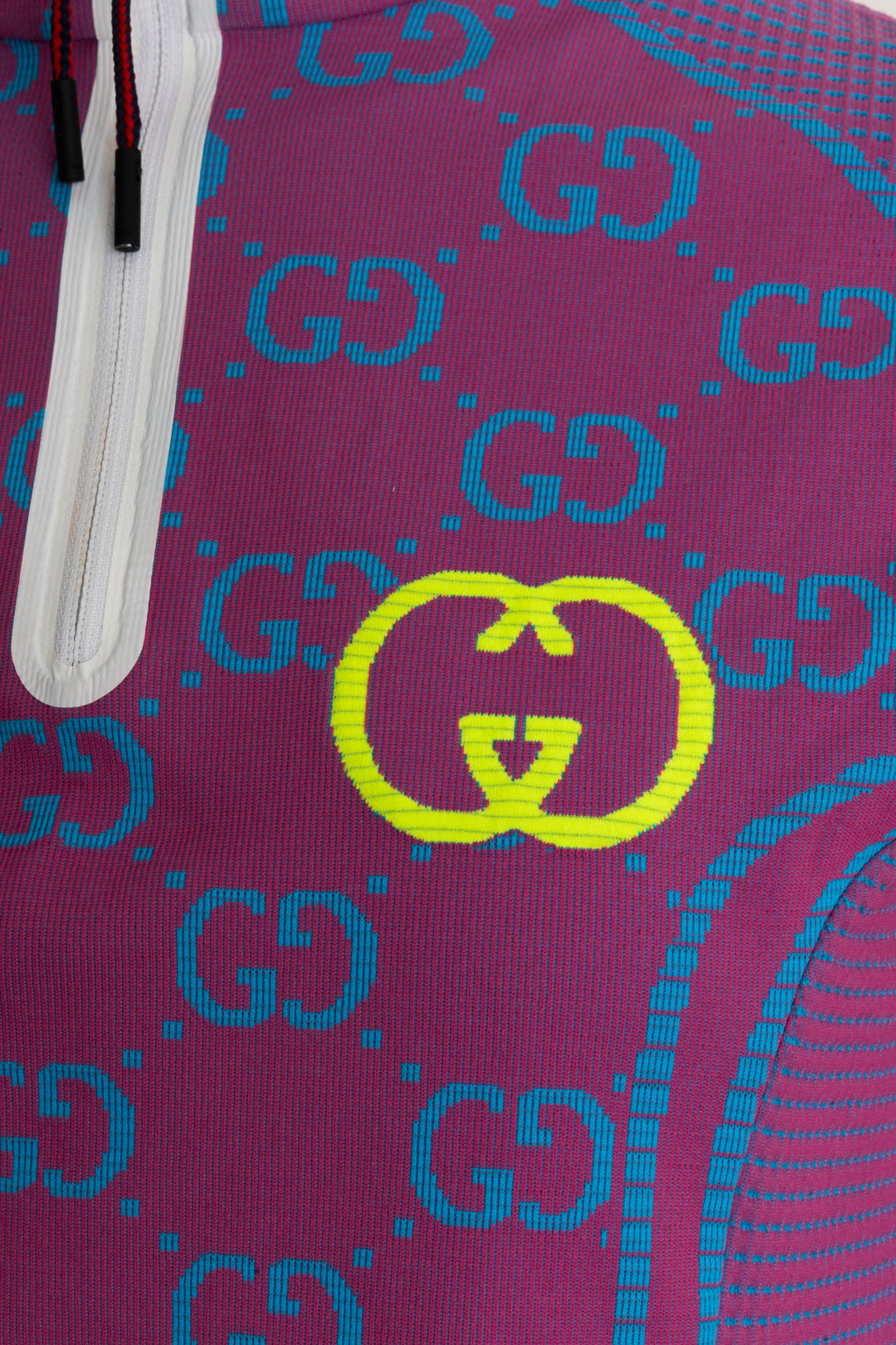GUCCI GG Tubular Longsleeve Jersey Purple