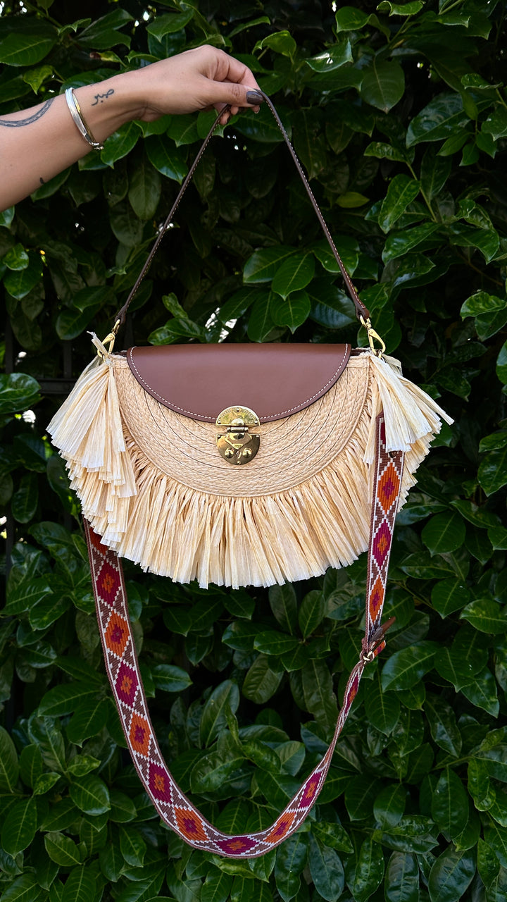 MIUMIU On The Coast Raffia Fringe Bag