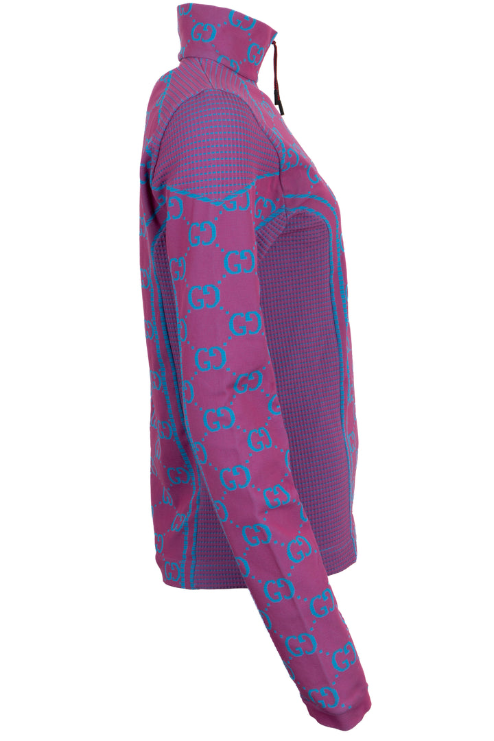 GUCCI GG Tubular Longsleeve Jersey Purple