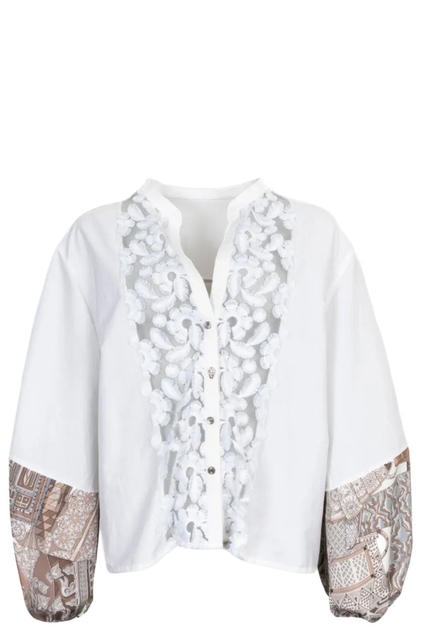 UNFOLD Balloon Sleeve Blouse