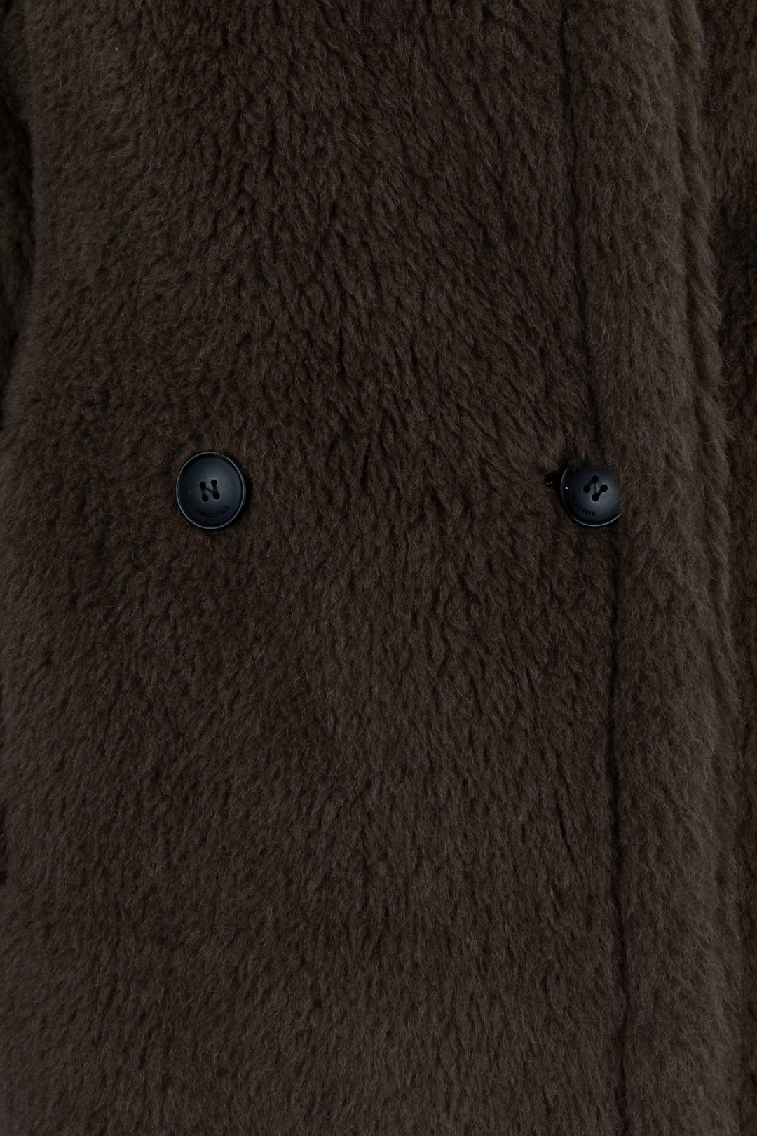 MAX MARA Teddy Icon Coat Alpaca Dark Brown