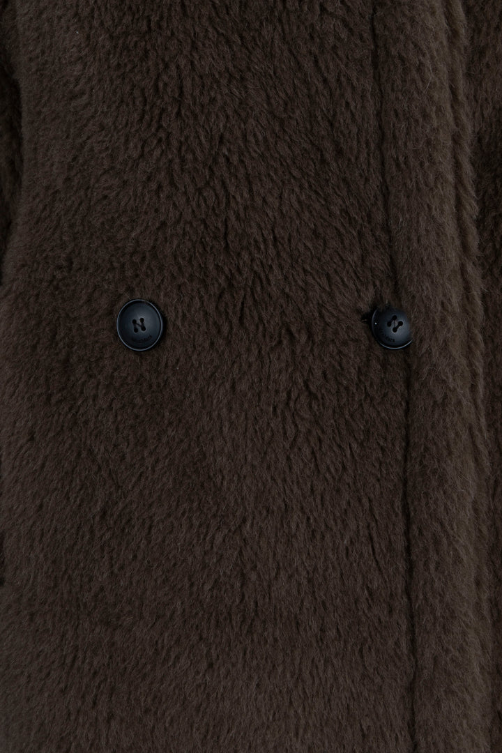 MAX MARA Teddy Icon Coat Alpaca Dark Brown