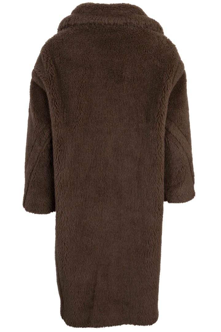 MAX MARA Teddy Icon Coat Alpaca Dark Brown