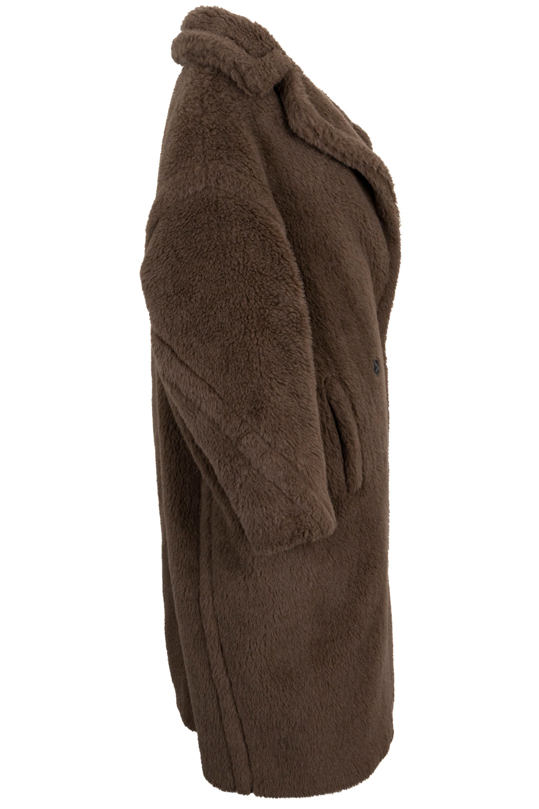 MAX MARA Teddy Icon Coat Alpaca Dark Brown