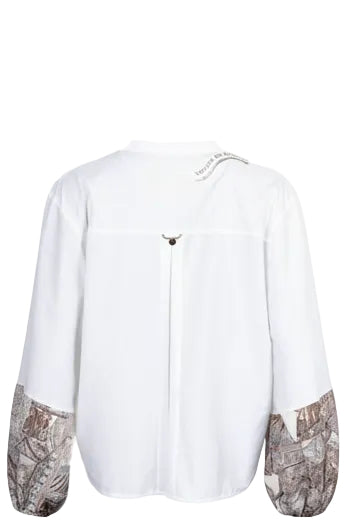 UNFOLD Balloon Sleeve Blouse