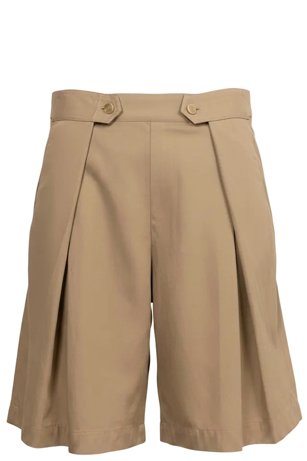UNFOLD Pleated Bermudas