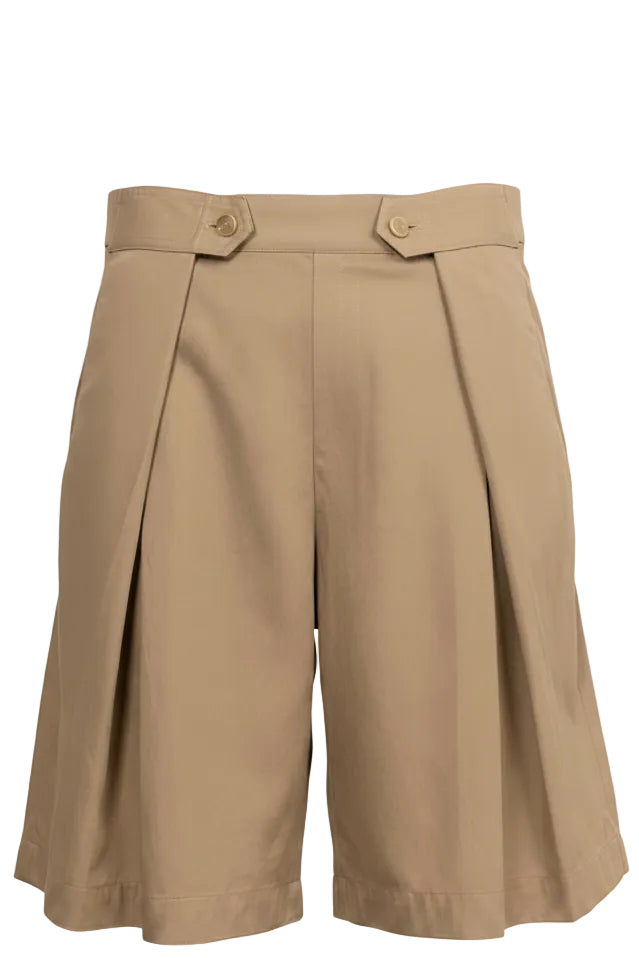 UNFOLD Pleated Bermudas