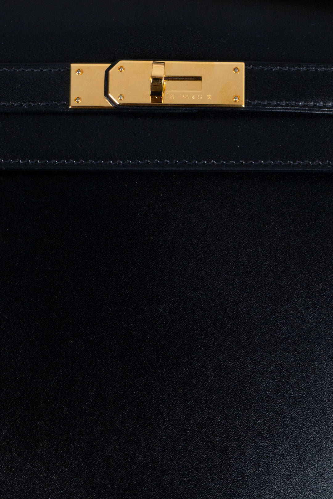 HERMÈS Kelly 35 Sellier Box Noir