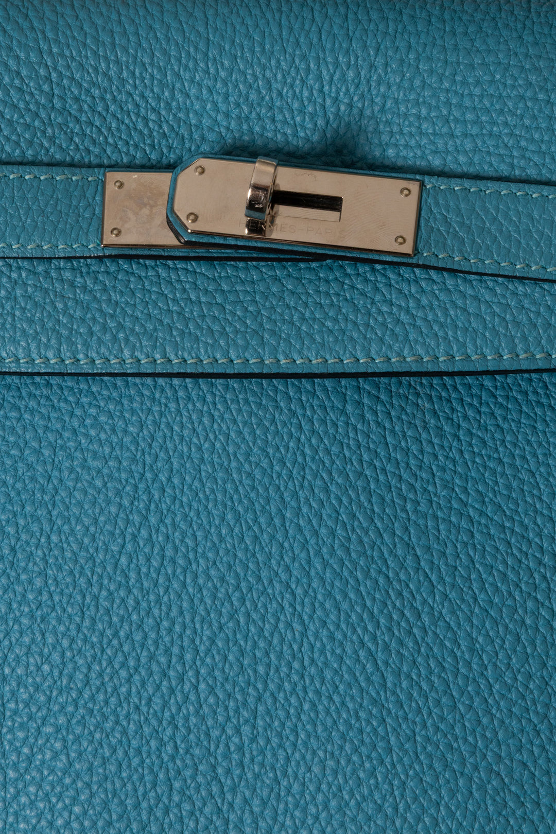 HERMÈS Kelly 32 Retourné Togo Turquoise