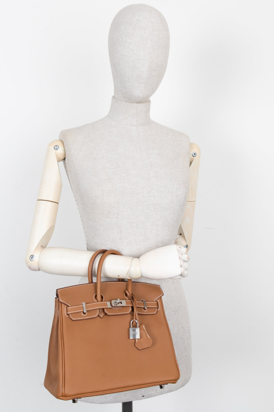 HERMÈS Birkin 25 Retourne Togo Gold