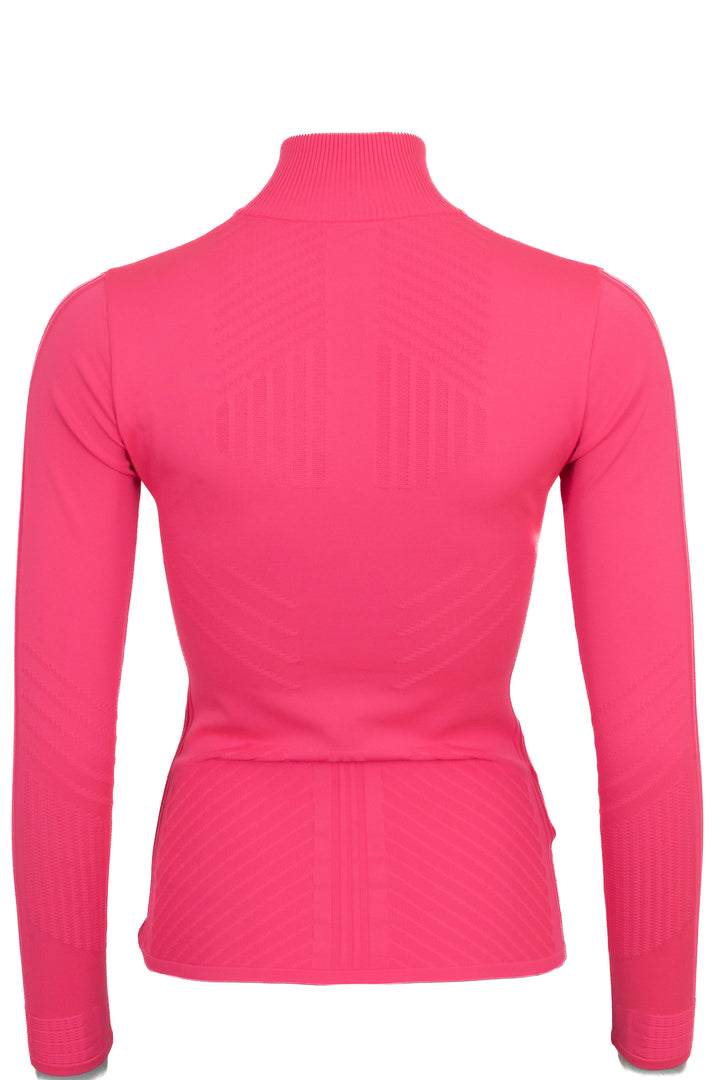 PRADA Tech Rec Re-Nylon Piqué Sports Top Neon Pink