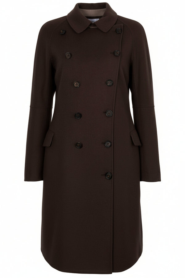 CHRISTIAN DIOR Veste croisée en cachemire marron