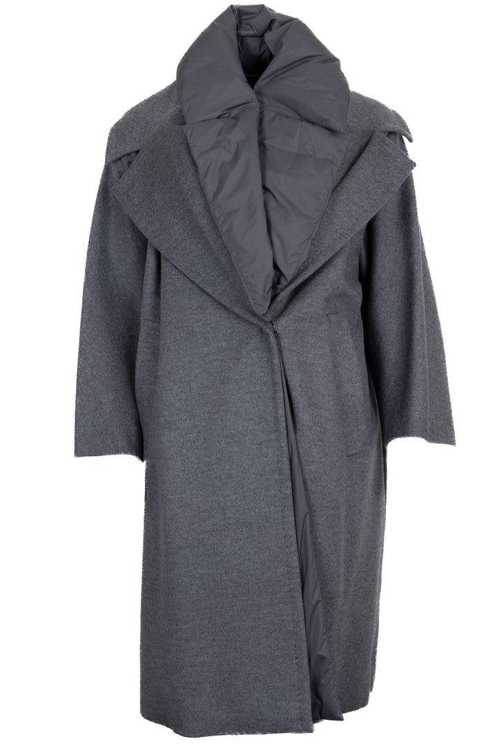 MAX MARA Atelier Wide Collar Coat Wool Grey