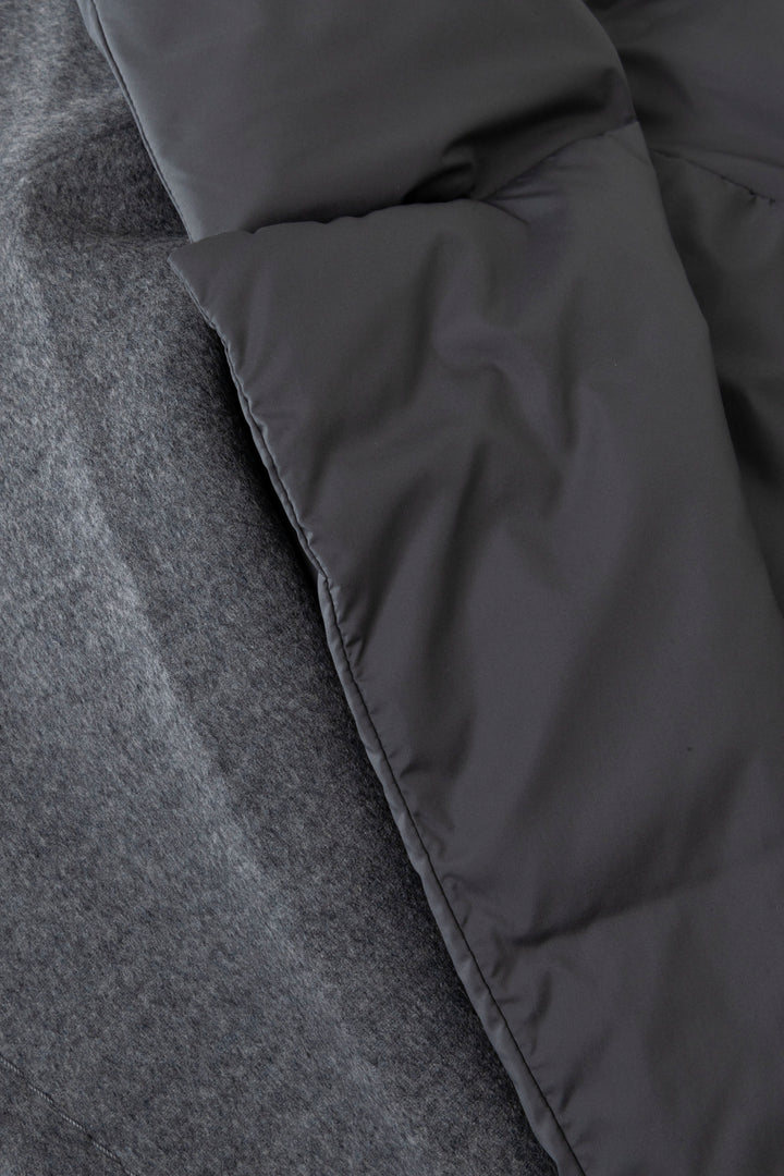 MAX MARA Atelier Wide Collar Coat Wool Grey