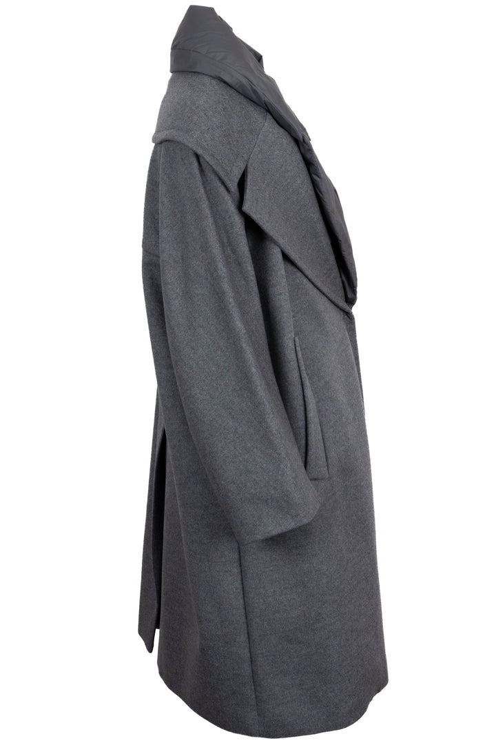 MAX MARA Atelier Wide Collar Coat Wool Grey