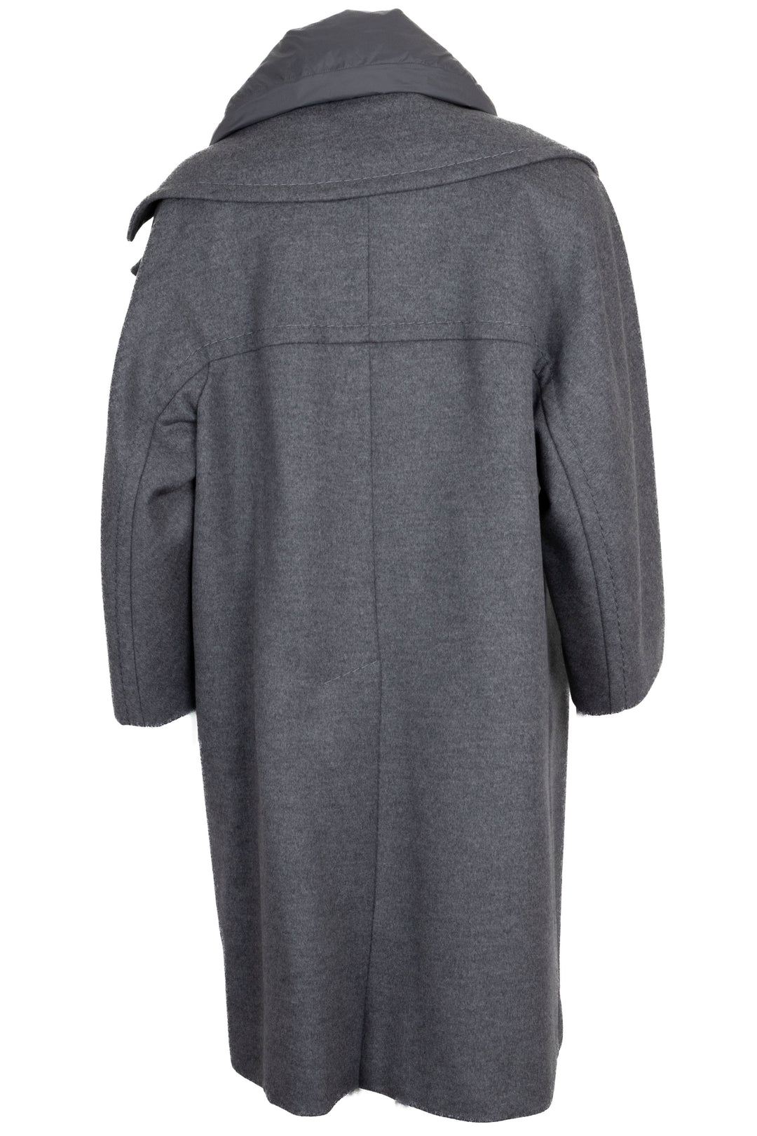 MAX MARA Atelier Wide Collar Coat Wool Grey