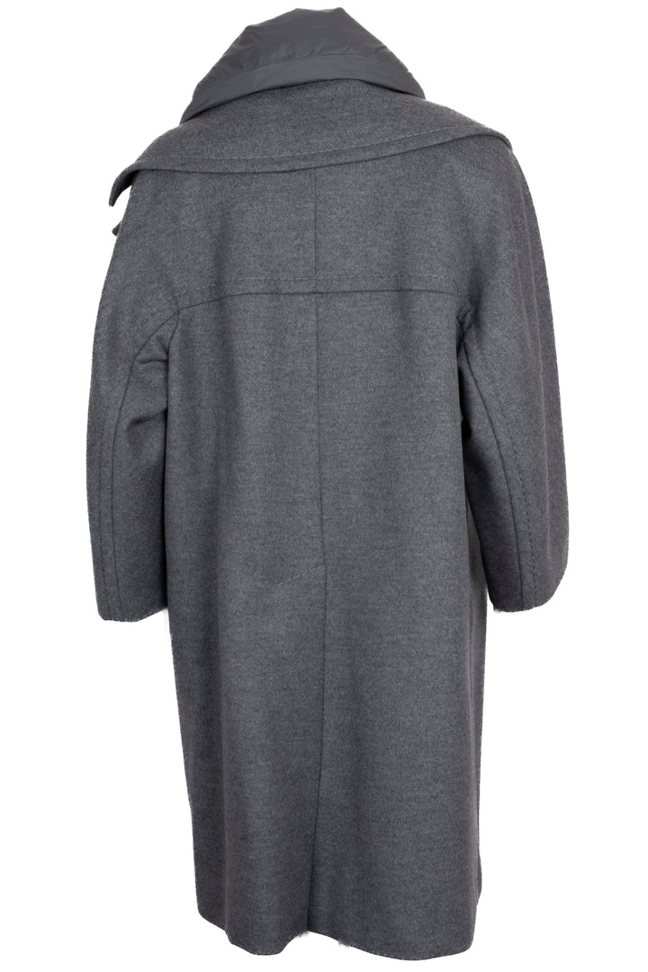 MAX MARA Atelier Wide Collar Coat Wool Grey