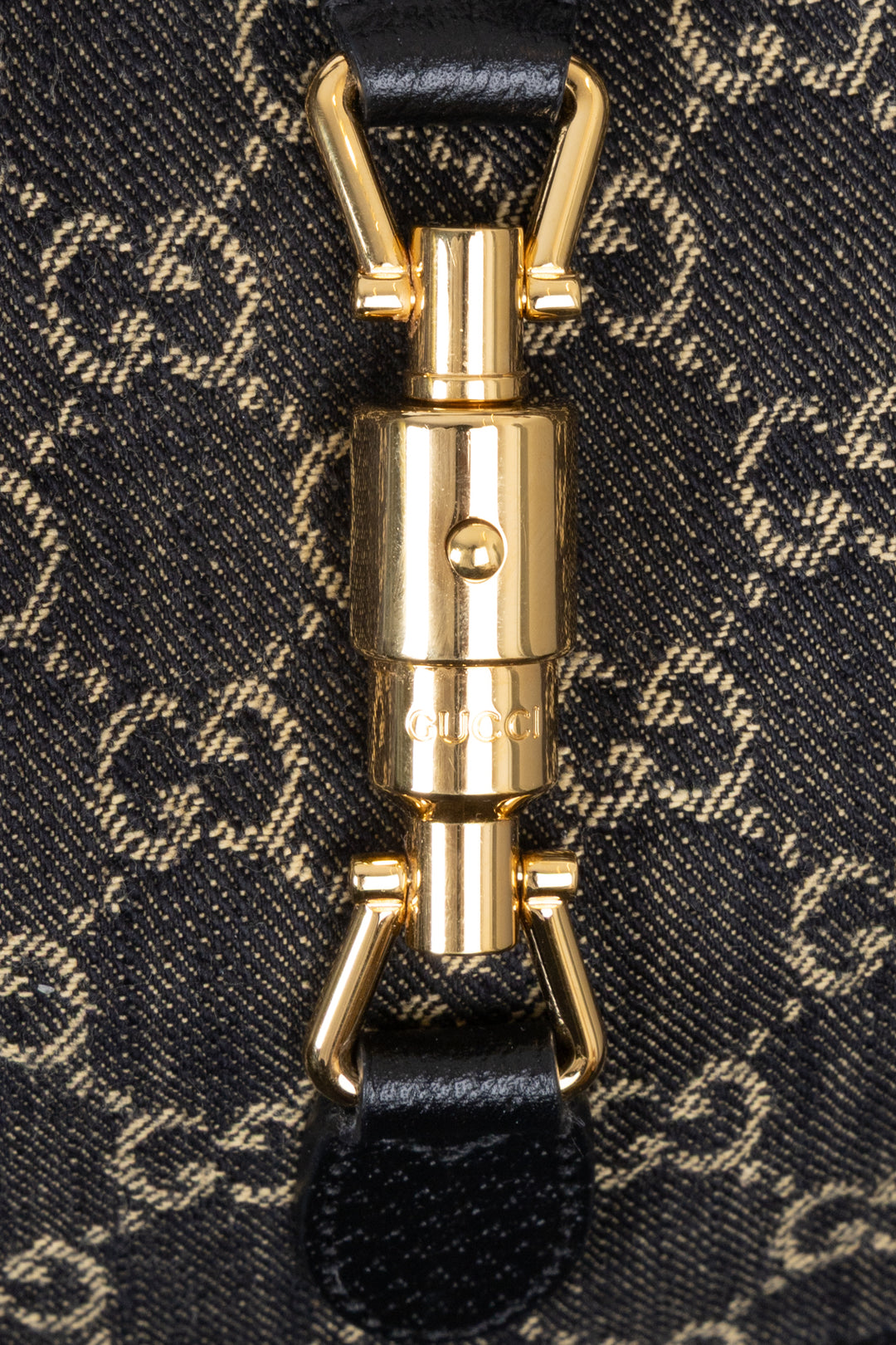 GUCCI Jackie 1961 Petit Modèle en Denim Noir