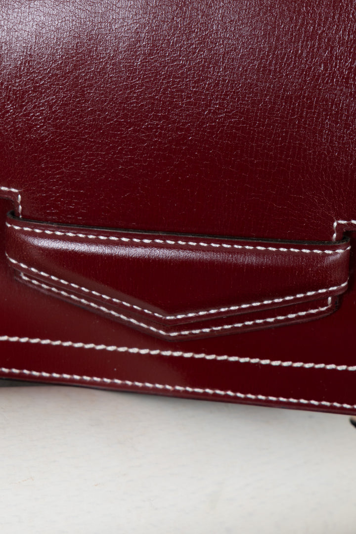 HERMÈS Faco Clutch Box Rouge H