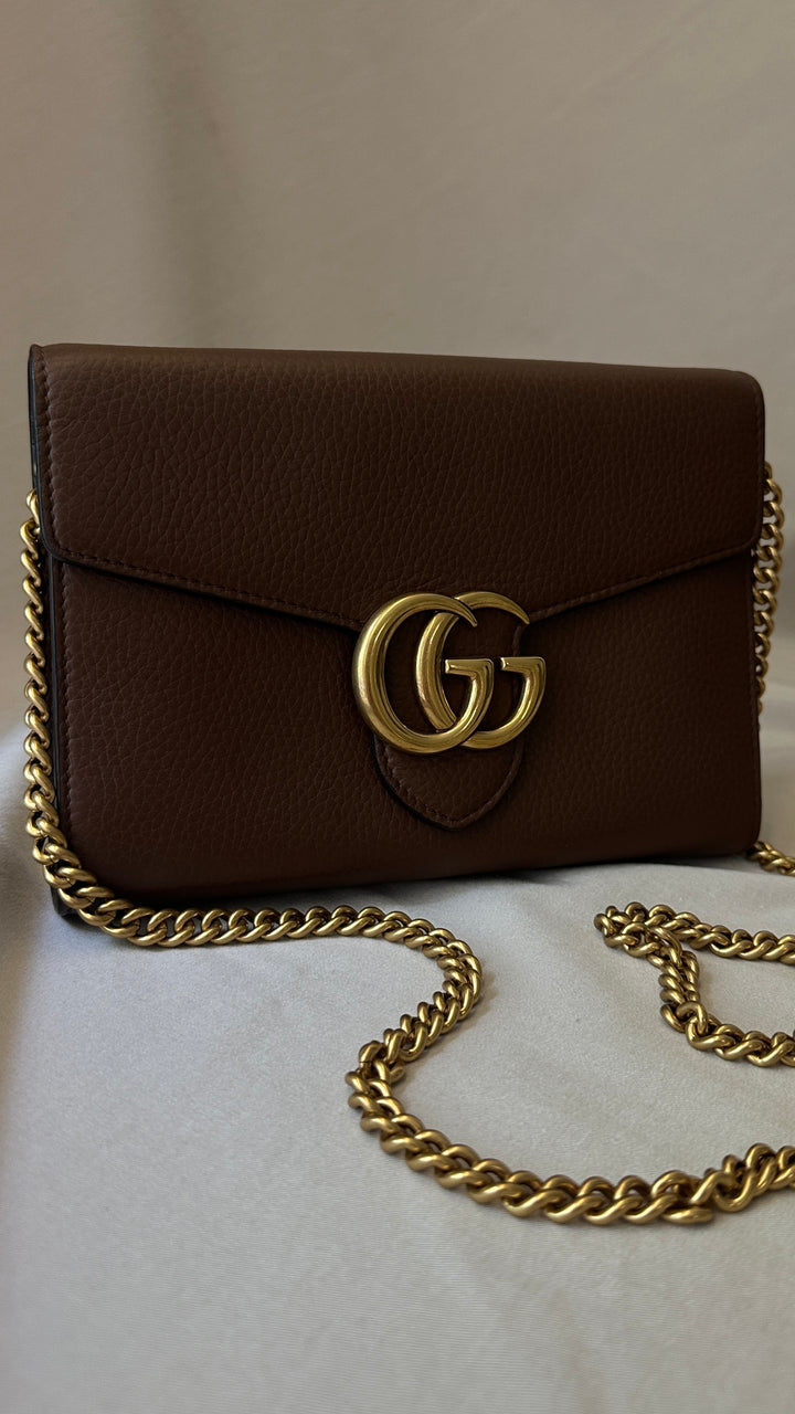 GUCCI Marmont WOC Brown