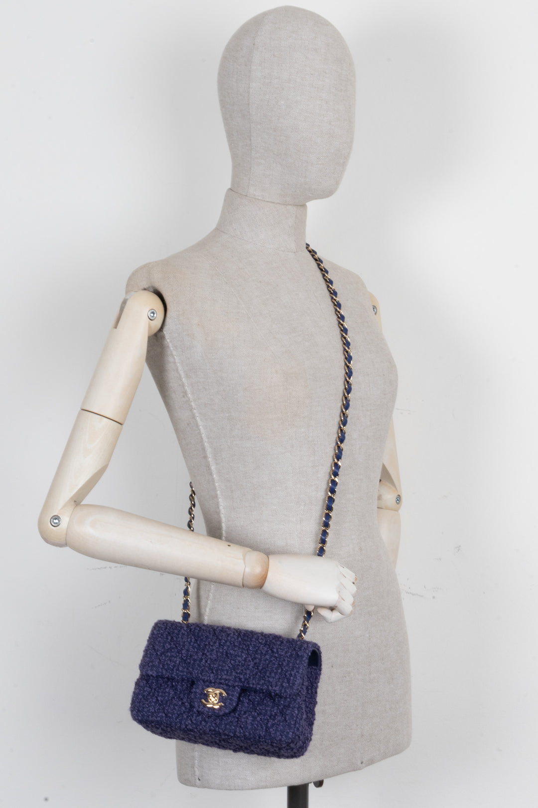 CHANEL Timeless Mini Rectangular Tweed violet