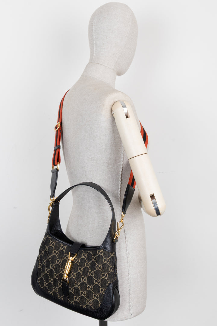 GUCCI Jackie 1961 Petit Modèle en Denim Noir