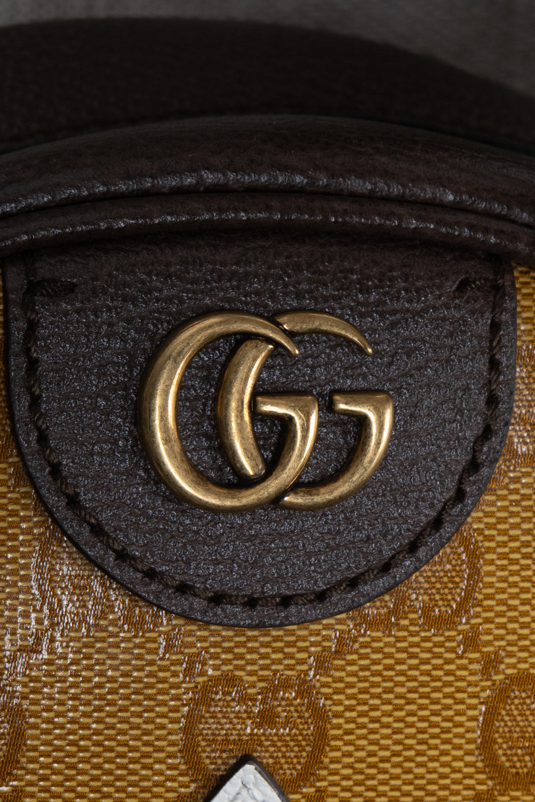Sac bandoulière rond GUCCI x Adidas Ophidia jaune suprême