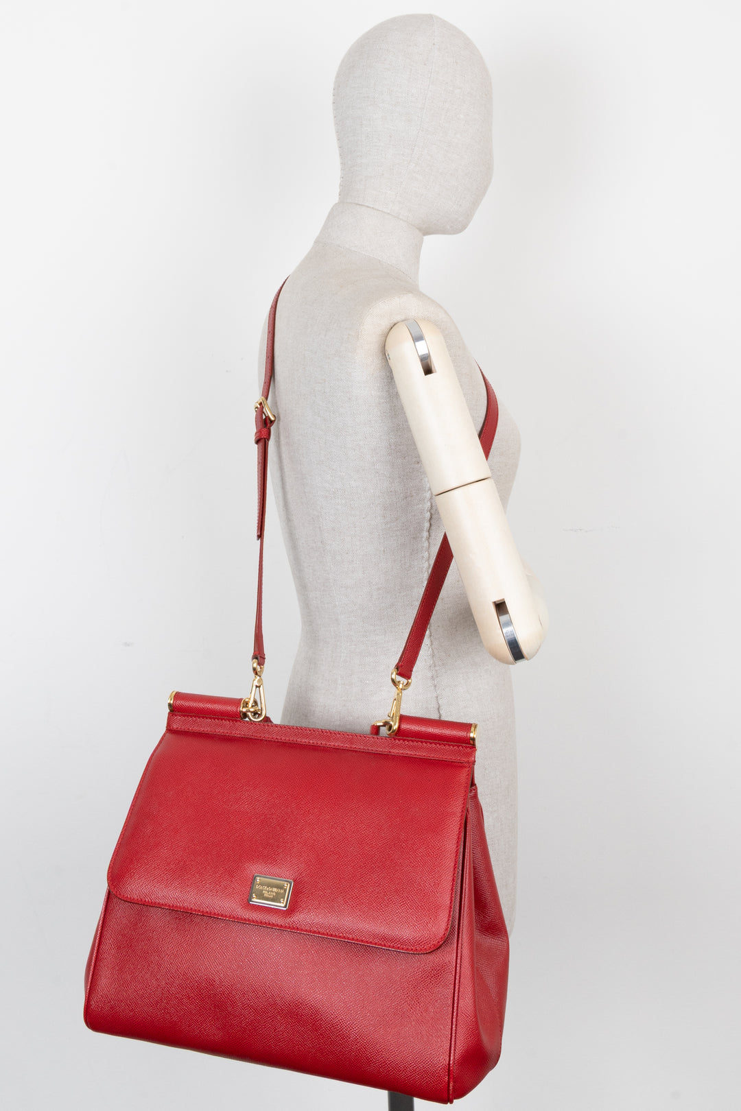 DOLCE&GABBANA Large Sicily Bag Red