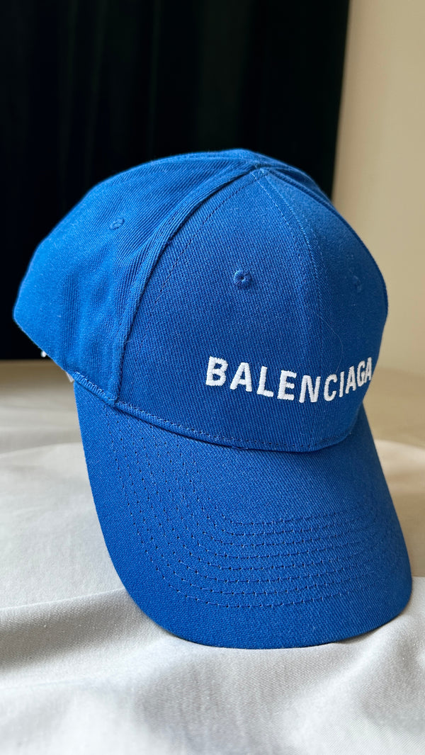 BALENCIAGA Logo Cap Blue
