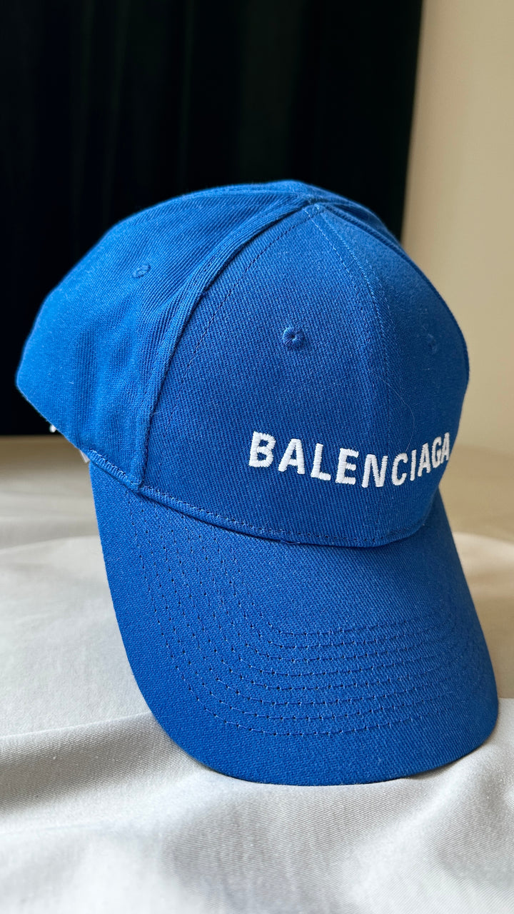 BALENCIAGA Logo Cap Blue