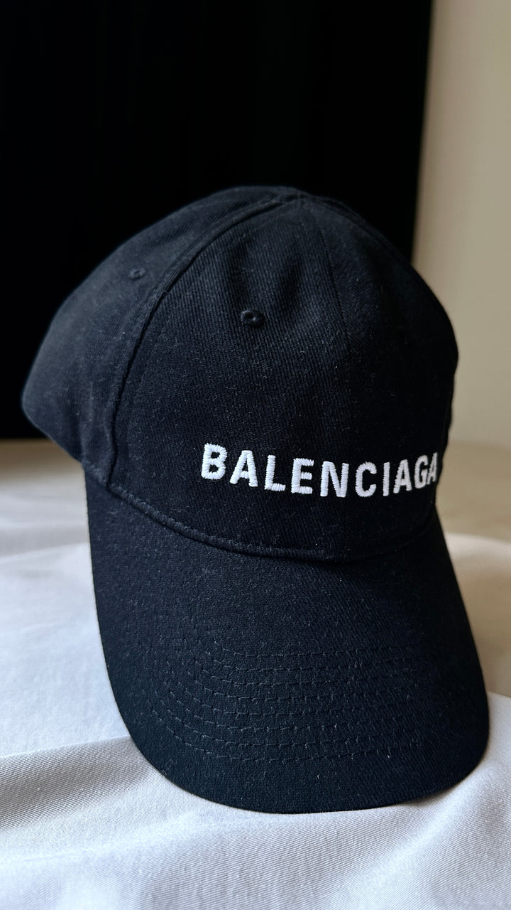 BALENCIAGA Logo Cap Black