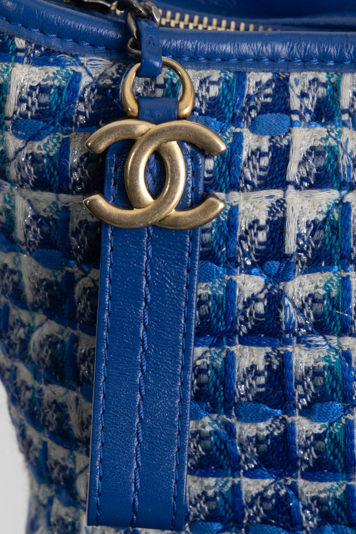 CHANEL Medium Gabrielle Bag Tweed Blue