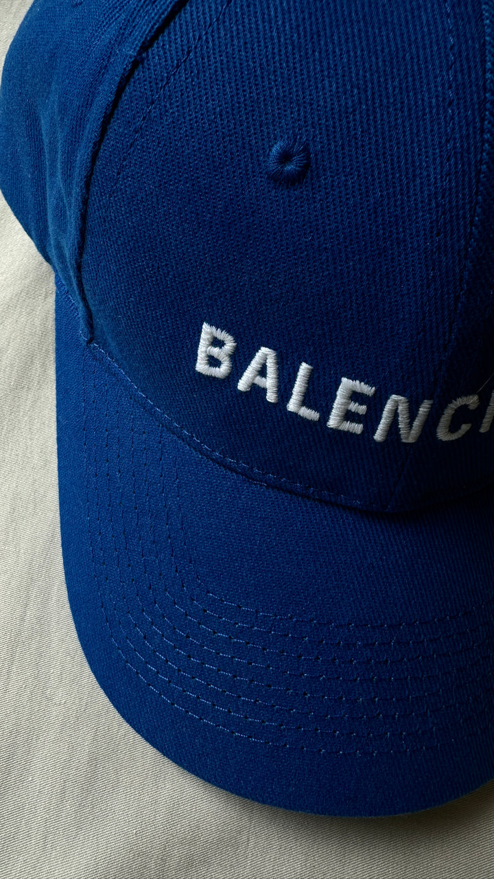 BALENCIAGA Logo Cap Blue
