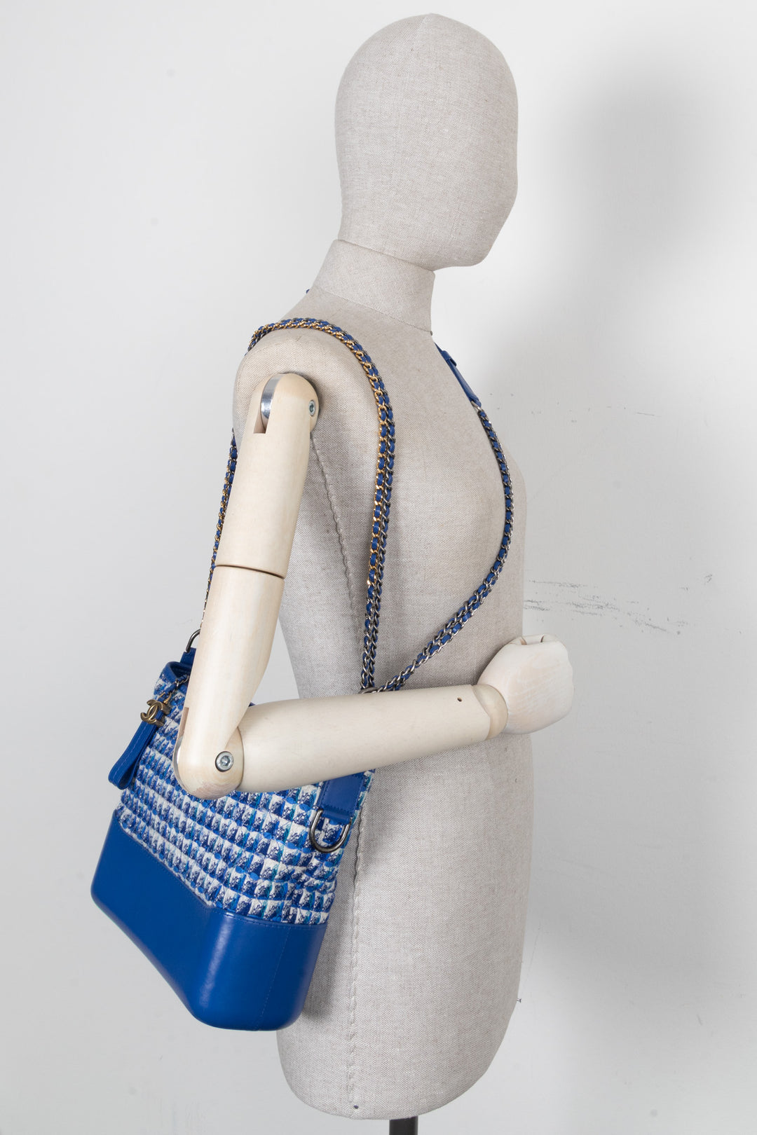 CHANEL Medium Gabrielle Bag Tweed Blue