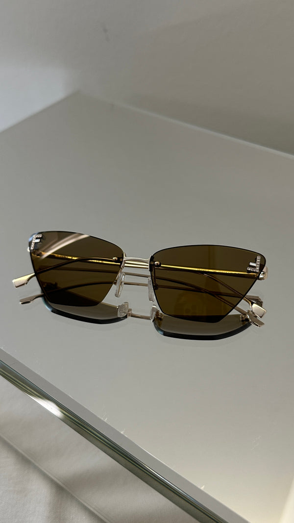 Lunettes de soleil FENDI FE4160US Champagne
