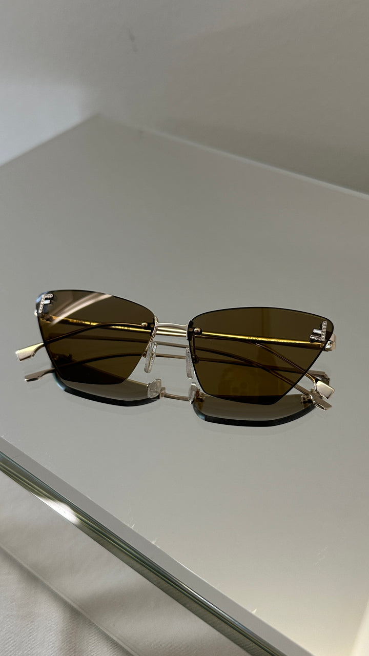 Lunettes de soleil FENDI FE4160US Champagne