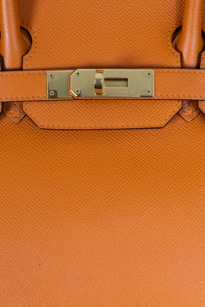 HERMÈS Birkin 30 Retourne Epsom Abricot