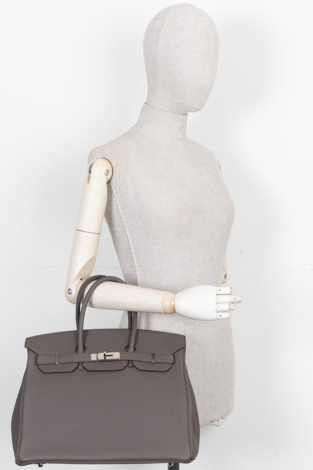 HERMÈS Birkin 35 Togo Gris Etain Palladium Hardware