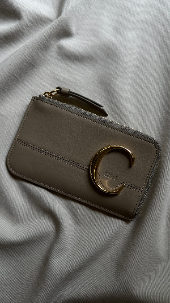 CHLOÉ C Wallet Leather Nude