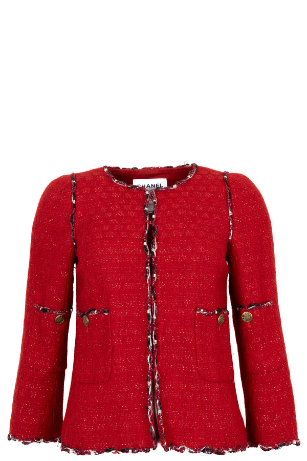 Veste en tweed CHANEL 2010 rouge
