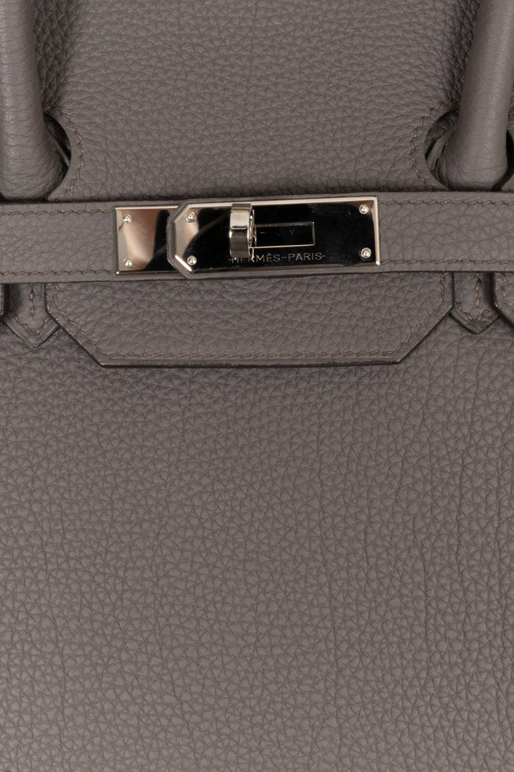 HERMÈS Birkin 35 Togo Gris Etain Palladium Hardware
