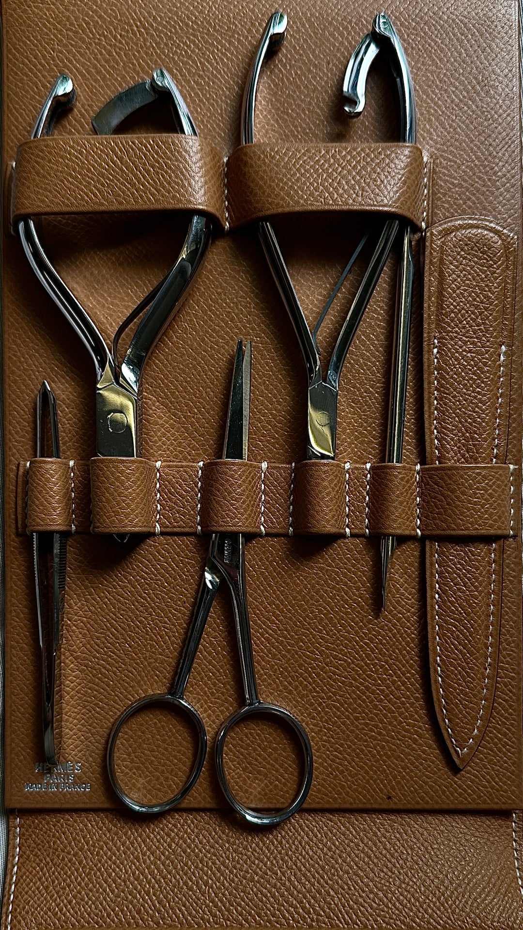 HERMÈS Nail Set Epsom Gold