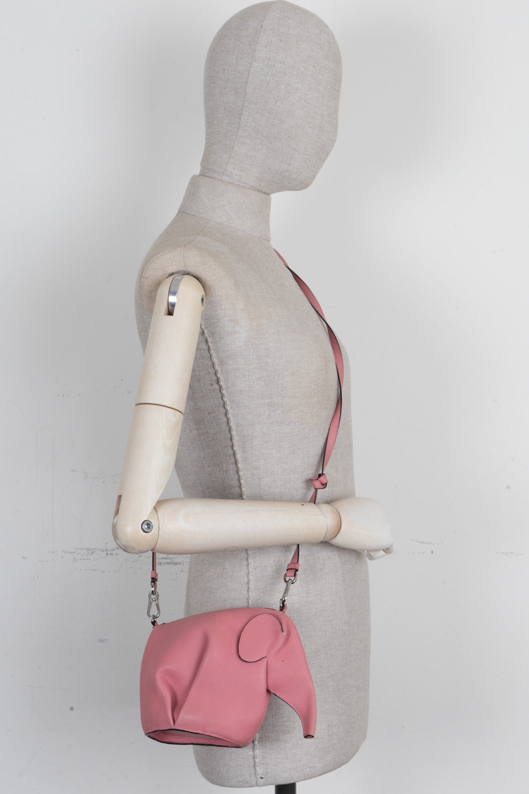LOEWE Elephant Mini Bag Leather Pink