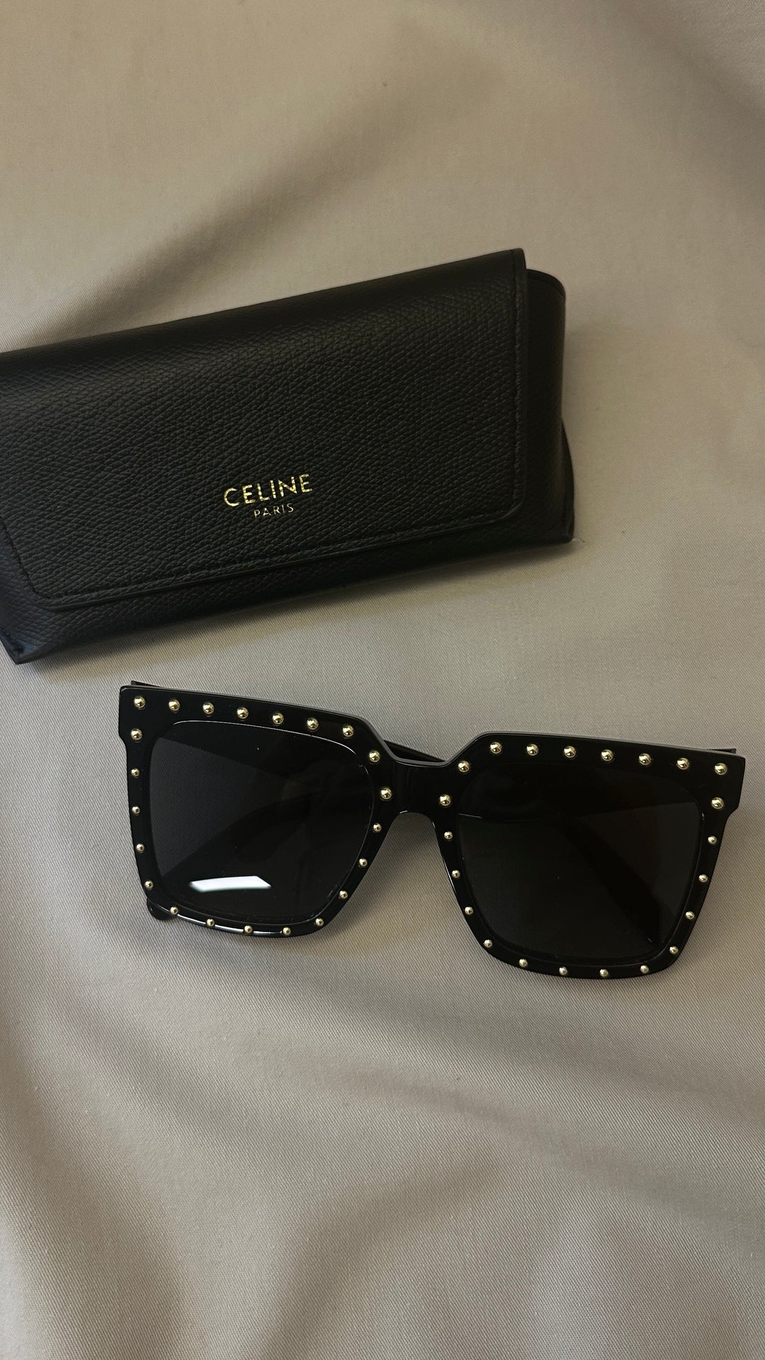 CELINE Studded Sunglasses Black