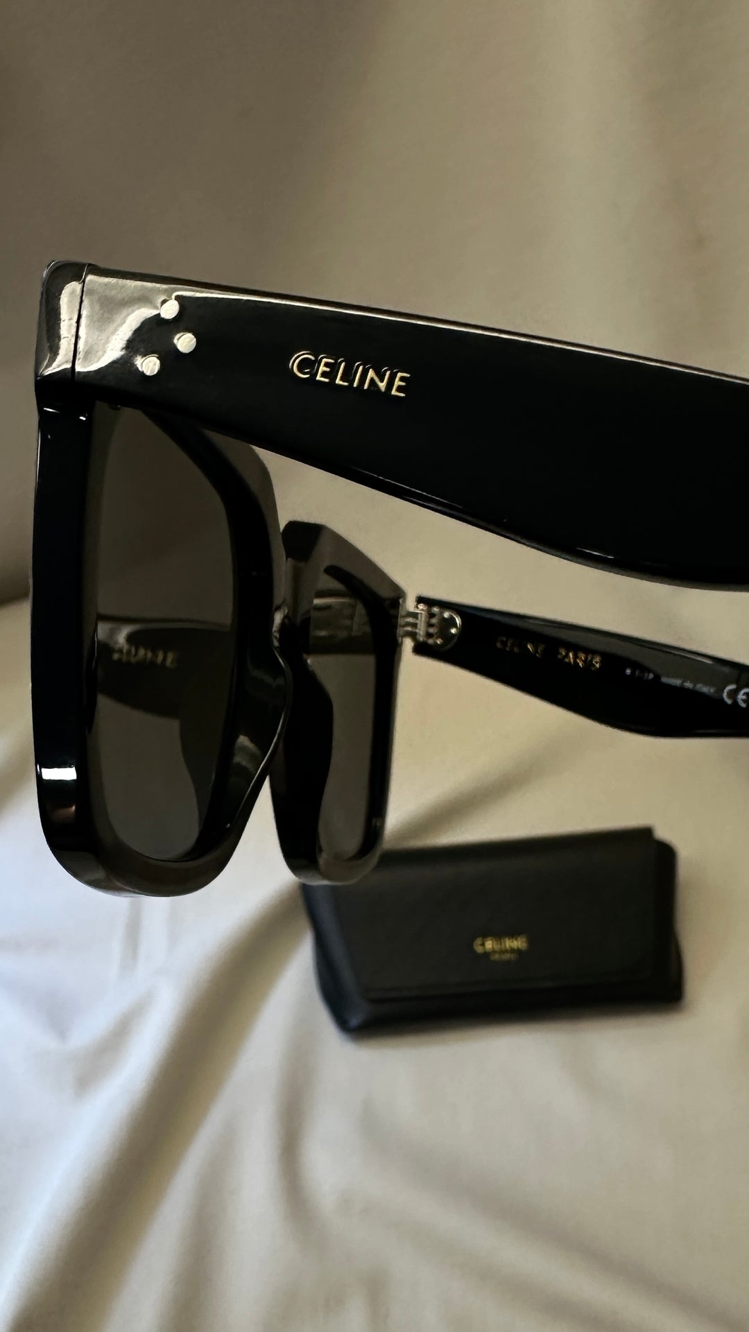 CELINE Studded Sunglasses Black