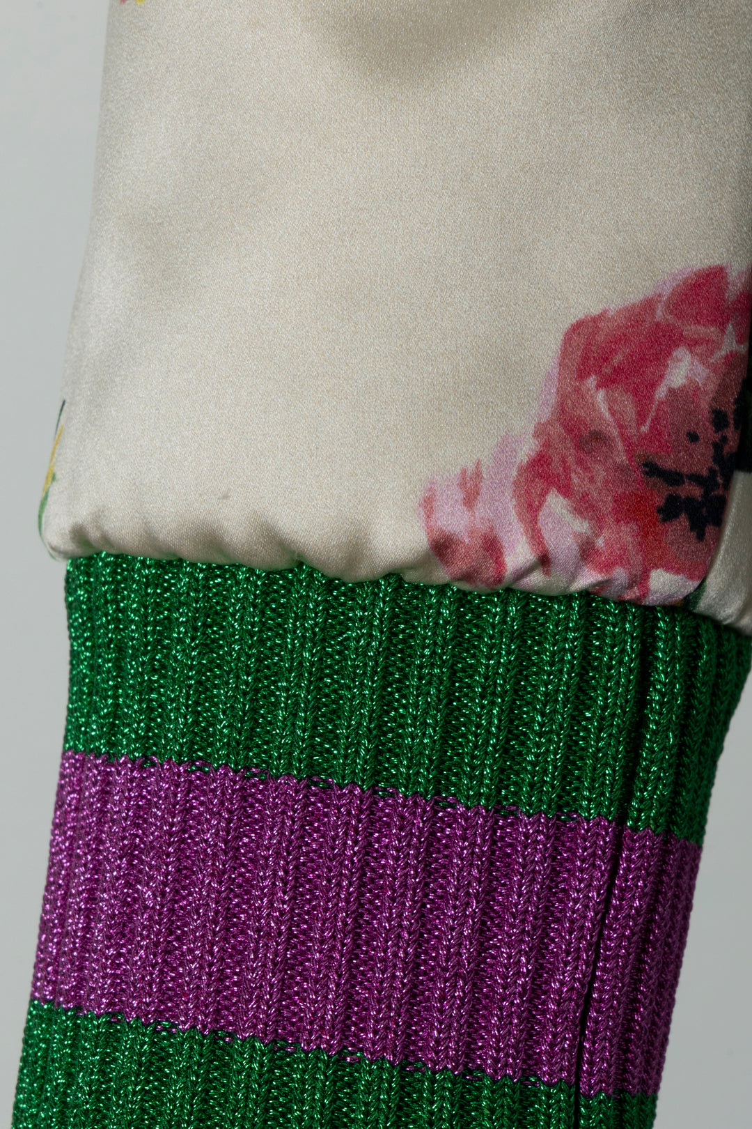 GUCCI 2017 Butterfly Embroidered Bomber Jacket Satin Blue