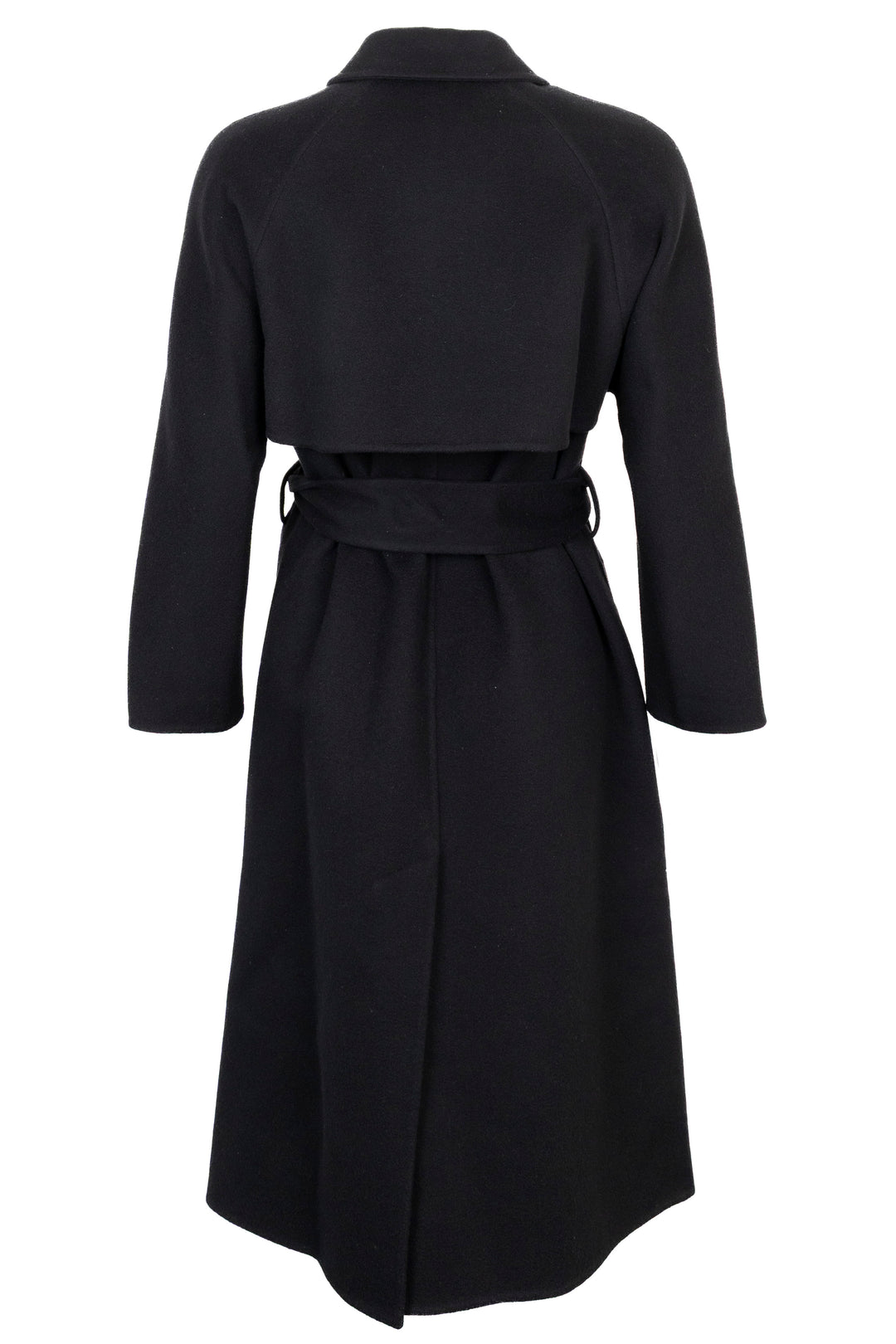 HERMÈS Belted Coat, Cashmere, Black